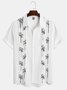 Cotton Linen Style Guayabella Coconut Fold Over Short Sleeve Shirt