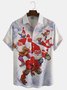 Men's Christmas Collection Casual Short Sleeve Hawaiian Shirt with Chest Pocket