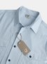 Utility Multi-pocket Lapel Long Sleeve Shirt
