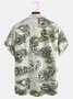 Men's Santa Print Fashion Lapel Short Sleeve Hawaiian Shirt