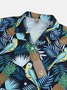 Men's Parrot Print Casual Moisture-Breathable Fabric Hawaiian Short Sleeve Shirt