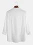 Cotton And Linen Long Sleeve Shirt