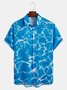 Waves Chest Pocket Short Sleeve Resort Shirt