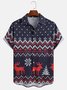 Christmas Chest Pocket Short Sleeve Hawaiian Shirt