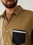 Men's Geometric Graphic Print Long Sleeve Shirt