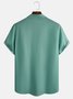 Cotton Linen Casual Short Sleeve Billiard Shirt