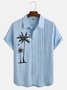 Cotton Linen Hawaii Leisure Resort Guayabella Short Sleeve Shirt