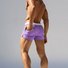 Men's Elastic Belt Zipper Pocket Split Swimming Trunks