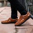 Men Large Size Vintage Style Leather Hollow out Casual Shoes