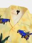 Men's Yellow Floral Casual Printed Shirts