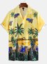 Men's Yellow Floral Casual Printed Shirts