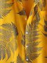 Men's hawaiian Casual shirt short sleeve lapel beach shirt