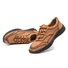 Men Hand Stitching Leather Non-slip Casual Shoes