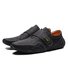 Men Hand Stitching Leather Hook Loop Soft Casual Driving Shoes