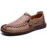 Men Large Size Non-slip All Season Zipper Leather Casual Shoes