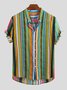 Men's Printed Striped Casual Shirts