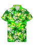 Men's Lapel Coconut Tree Casual Shirts