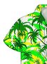 Men's Lapel Coconut Tree Casual Shirt