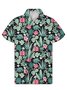 Men's Lapel Floral Basic Shirt