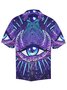 Men's Casual Tribal Third Eye Moon Printed Shirts