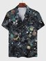 Square Neck Cotton-Blend Abstract Shirt