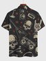Cotton-Blend Skull Vintage Shirts
