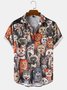 Men's Cartoon Shirt Collar Casual Shirts