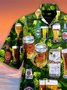 2021 new green leaf beer Hawaiian shirt
