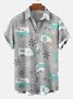 Men's  National Style Short Sleeve Casual Loose Shirt