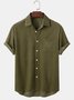 Men's Pockets Shirt Collar Casual Shirt