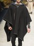 Statement A-line Hoodie Cape Outerwear