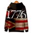Printed hooded sweater men's thread autumn and winter sweater