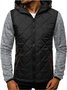 Casual Full Zipper Hoodie Long-sleeved Colorblock Plaid Sweatshirts