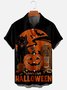 Printed Shirt Collar Halloween Shirts & Tops
