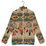 Dreamcatcher Print Long Sleeve Zipper Fleece Jacket
