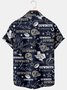 Mens Cowboys Print Casual Breathable Chest Pocket Short Sleeve Hawaiian Shirts