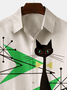 Casual Short Sleeve Cat Shirt