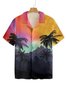 New Contrast Color Coconut Tree Element Hawaiian Shirt