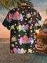 Holiday Casual National Holiday Elements Easter & Animal Print Hawaiian Print Shirt Top