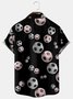 Men's Football Print Breathable Short Sleeve Hawaiian Shirt