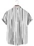 Art Pattern Men's Casual Chest Pocket Short Sleeve Shirt