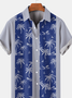 Hawaiian Graphic Men's Breathable Casual Chest Pocket Short Sleeve Shirt