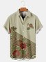Traditional Floral Graphic Men's Casual Hawaiian Short Sleeve Shirt