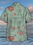 Men's Cool Fabric Breathable Quick Dry Short Sleeve Hawaiian Shirt with Chest Pocket