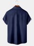 Men's Geometric Line Print Casual Breathable Short Sleeve Hawaiian Shirt