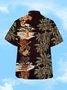 Mens Retro Hawaiian Print Hydrocool Fabric Quick Dry Casual Breathable Short Sleeve Aloha Shirt