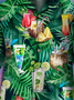 Men's Coconut Print Casual Breathable Hawaiian Short Sleeve Shirt