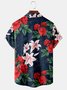 Men's Vintage Botanical Print Casual Breathable Short Sleeve Shirt