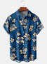 Men's Botanical Print Casual Short Sleeve Hawaiian Shirt