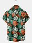 Men's Printed Casual Short Sleeve Hawaiian Shirt with Chest Pocket